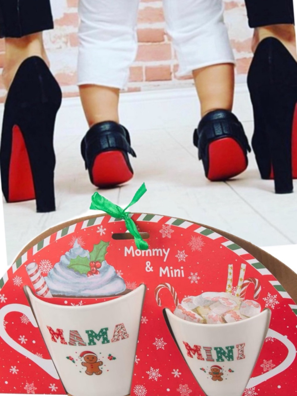 Mama & Mini Holiday Mug Set - White